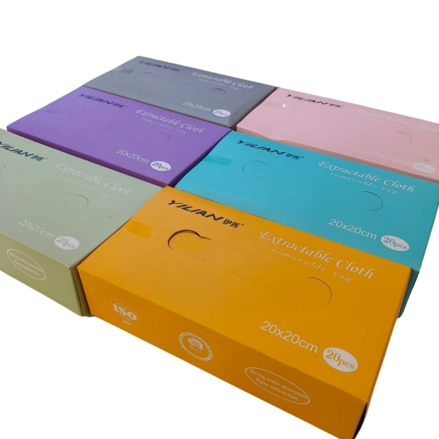 20pcs Extractable Microfiber Cleaning Cloths Tissue-Box Pack — photo 3