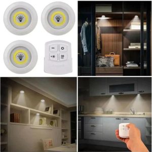 Handheld remote control for wireless tap lights
