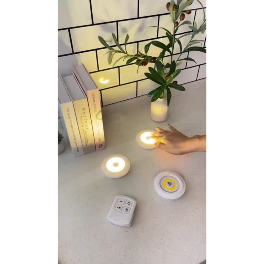 3pcs Wireless Tap LED Puck Lights with Remote & Timer — photo 3