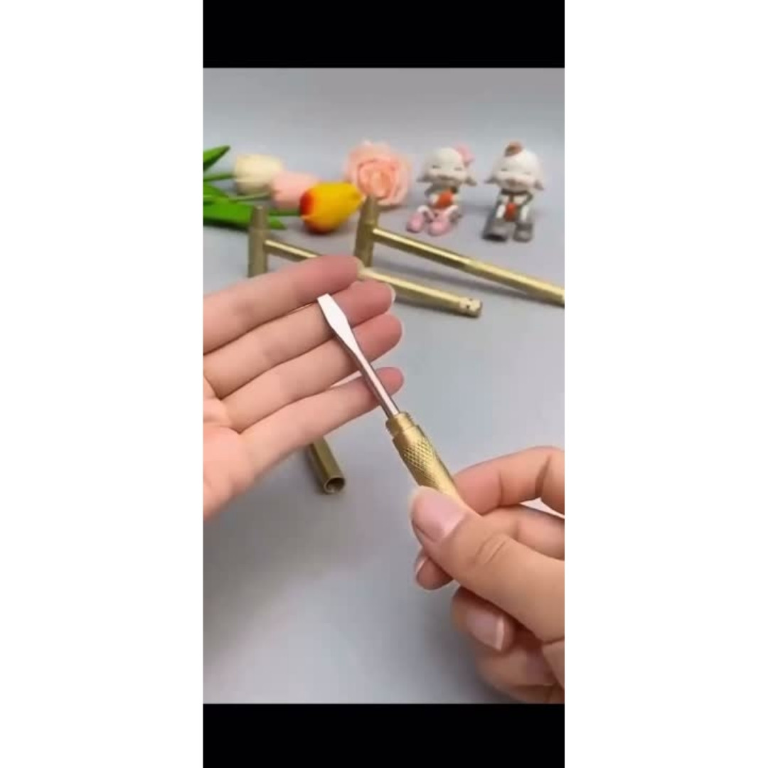 Precision brass hammer with interchangeable tips