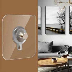 Adhesive screw sticker hook no drill wall mount