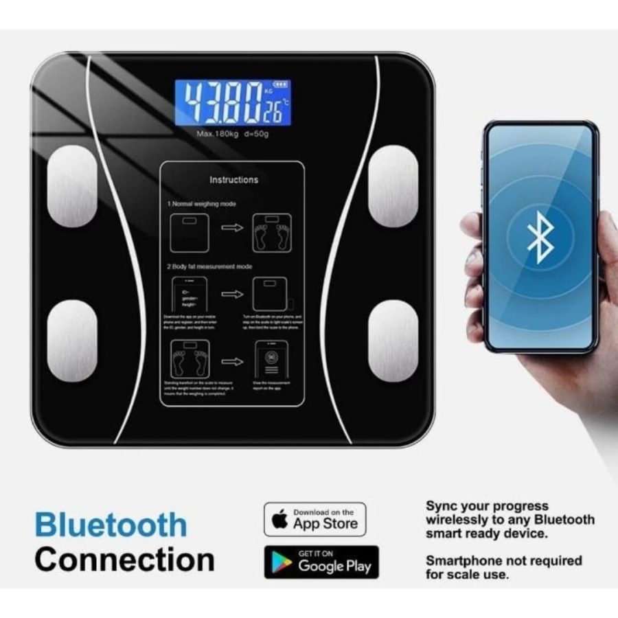 Bluetooth Smart Weighing Scale with BMI & Body Composition