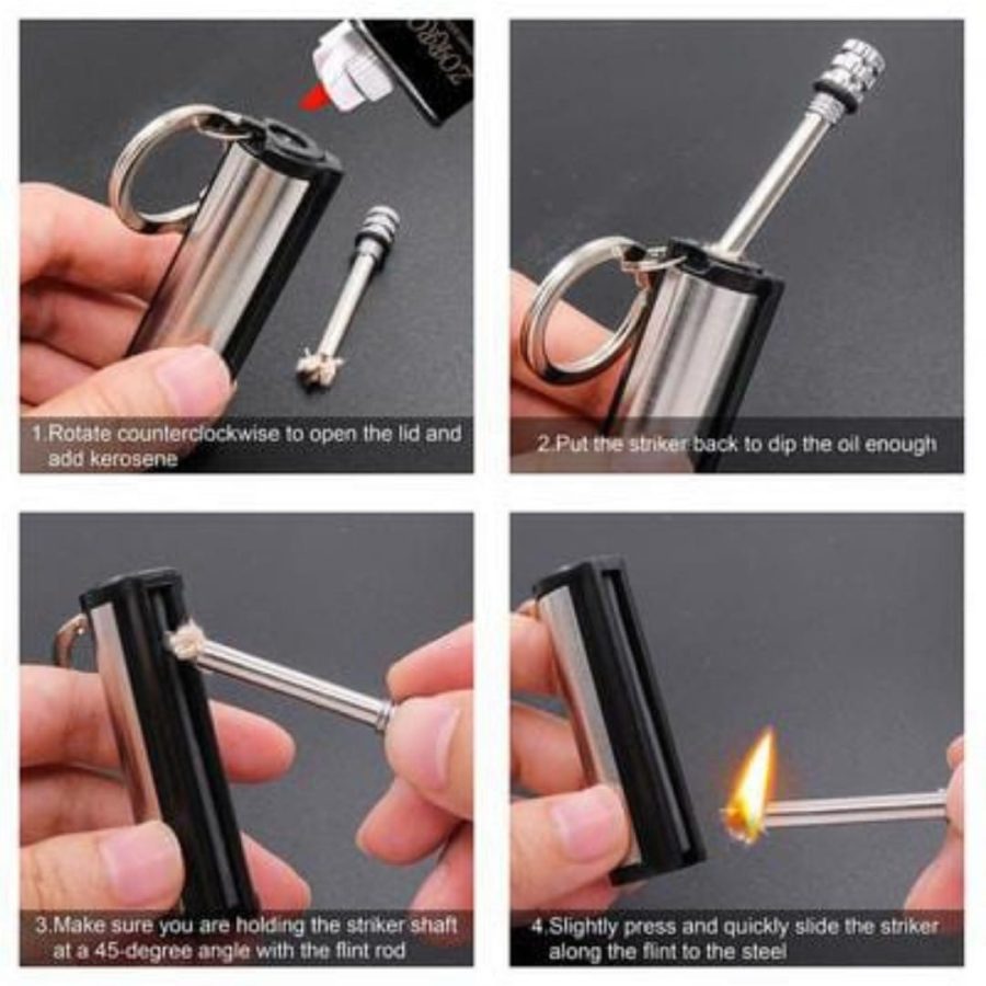Fire Starter Keychain – Flint Match Survival Tool — photo 4