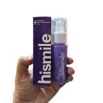 Cosmetic teeth whitening serum purple