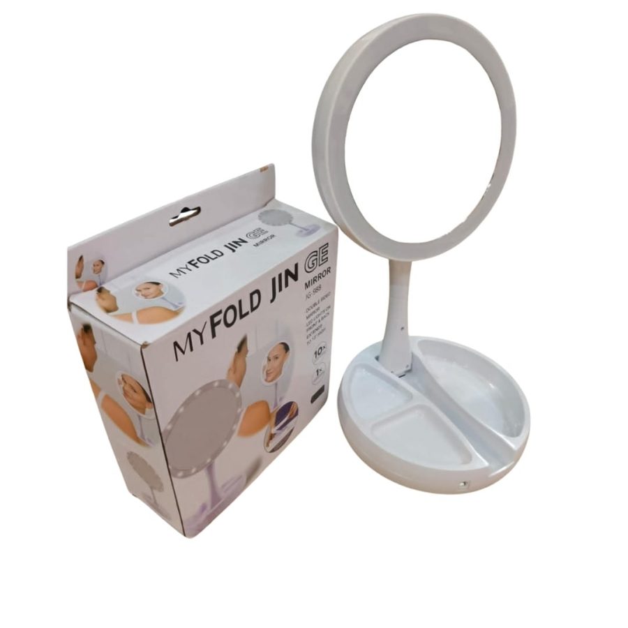 LED Lamp Makeup Mirror with Dimmable Touch Light — photo 3