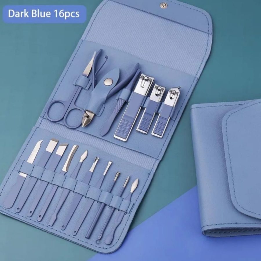 16pcs Manicure Pedicure Grooming Kit