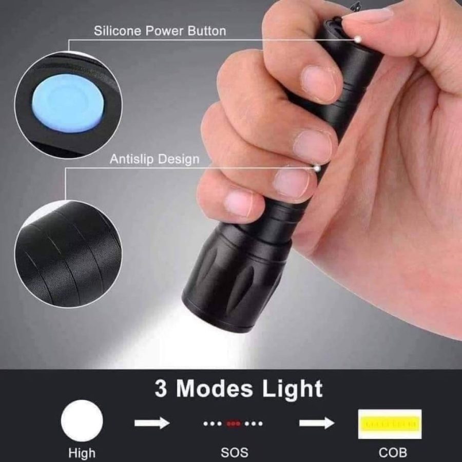 Mini Rechargeable LED Flashlight – Portable Emergency Torch