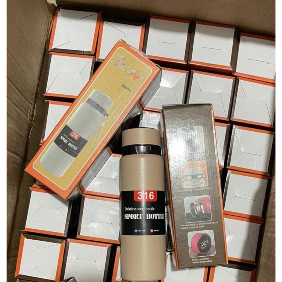 Vacuum Sports Bottle with LED Temperature Display - 800ml — photo 2