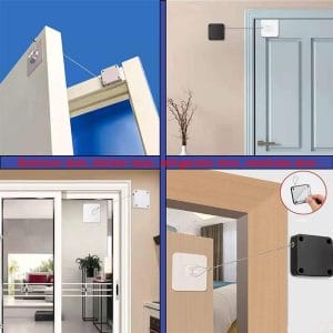 Close-up of adjustable tension screw on hinge