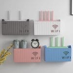 Router cable management wall organizer