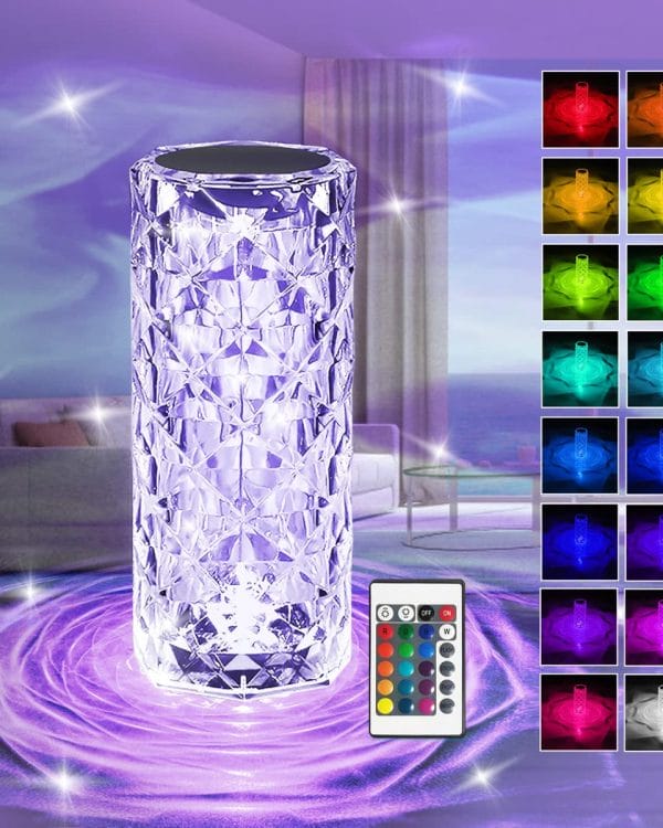 Crystal Rose Diamond Touch Lamp