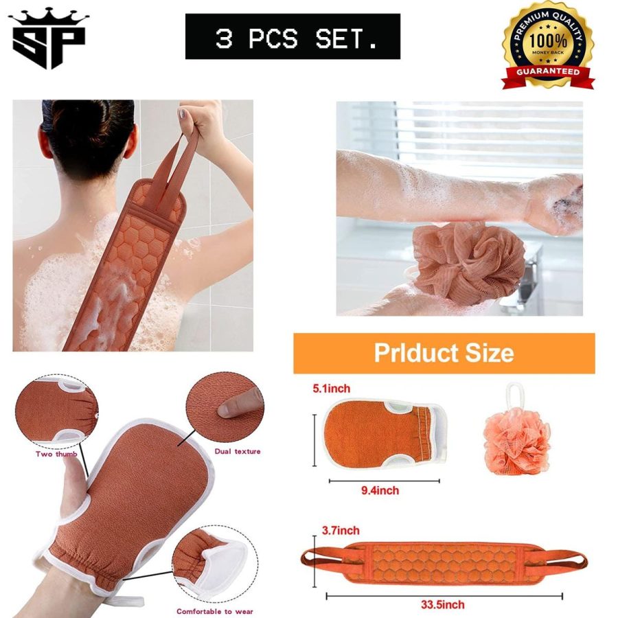2-in-1 Bath Loofah Mitt — photo 2