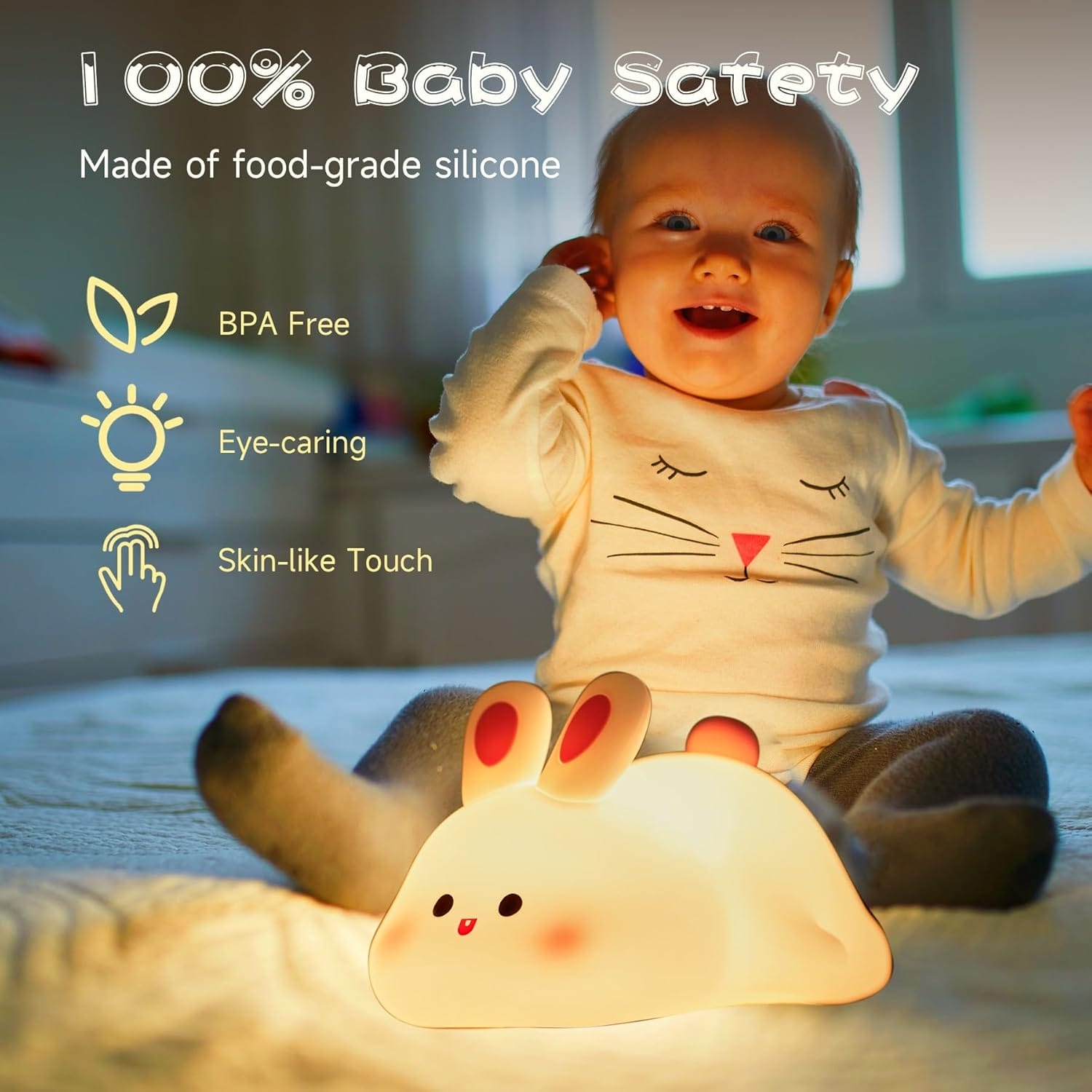 Silicone Rabbit Night Light - photo 3