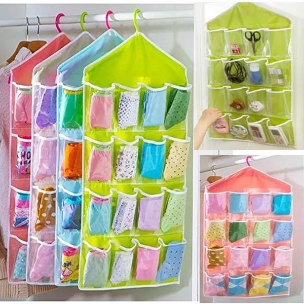 16-Pocket Hanging Wardrobe Organizer — photo 3