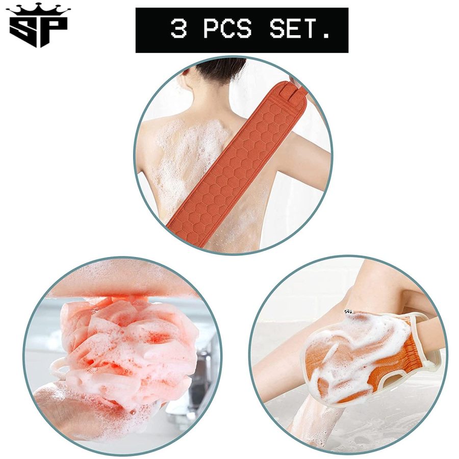 2-in-1 Bath Loofah Mitt — photo 4