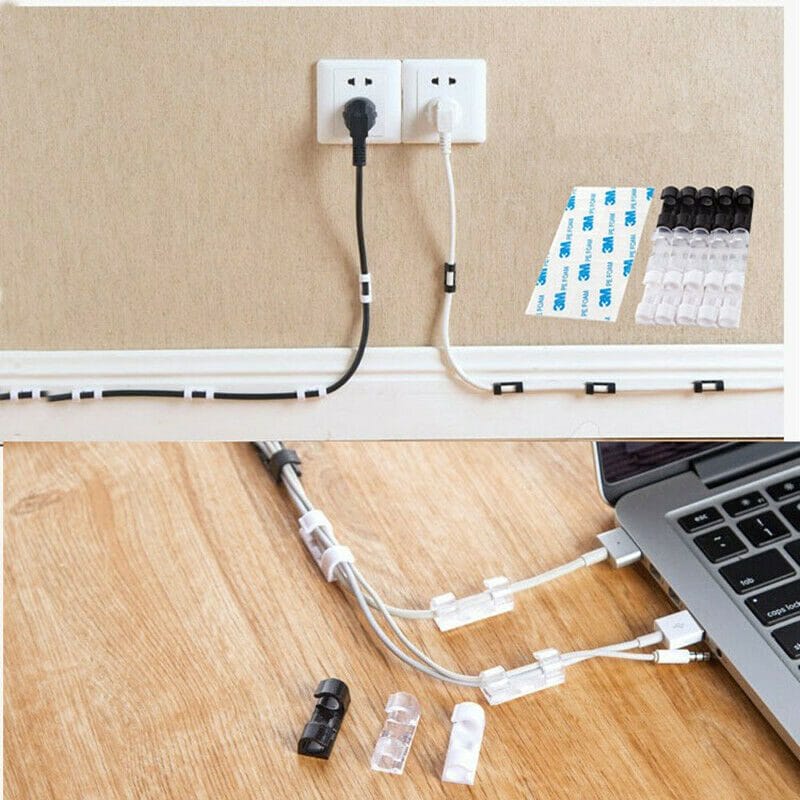Self-Adhesive Cable Clips Wire Organizer — photo 3