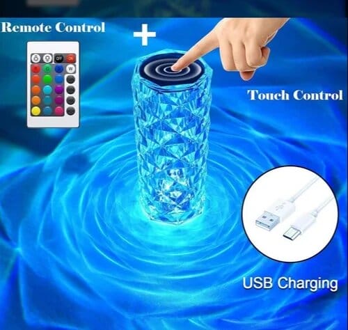 Crystal Rose Diamond Touch Lamp — photo 4