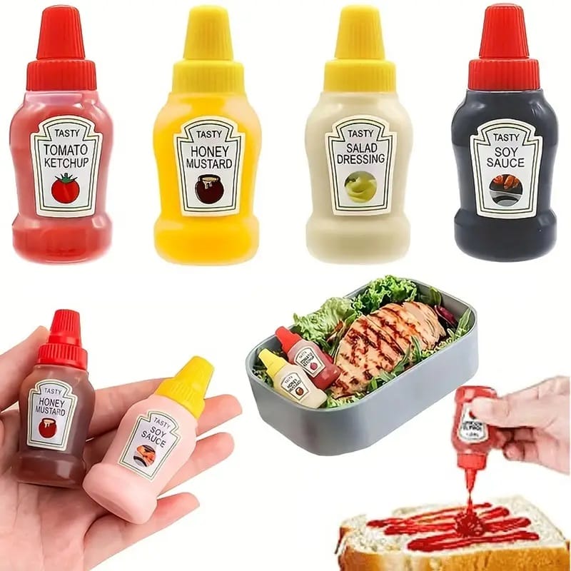 Mini Portable Sauce Bottles for Lunch Box — photo 3
