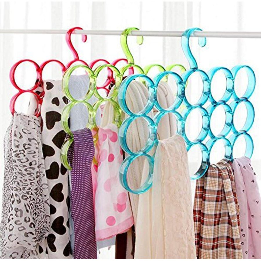 Dupatta & Scarf Hanger with Tier Bars + Ring Loops