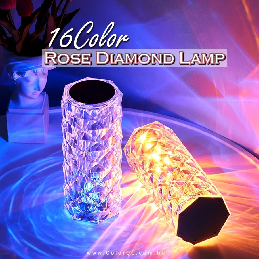 Crystal Rose Diamond Touch Lamp — photo 2