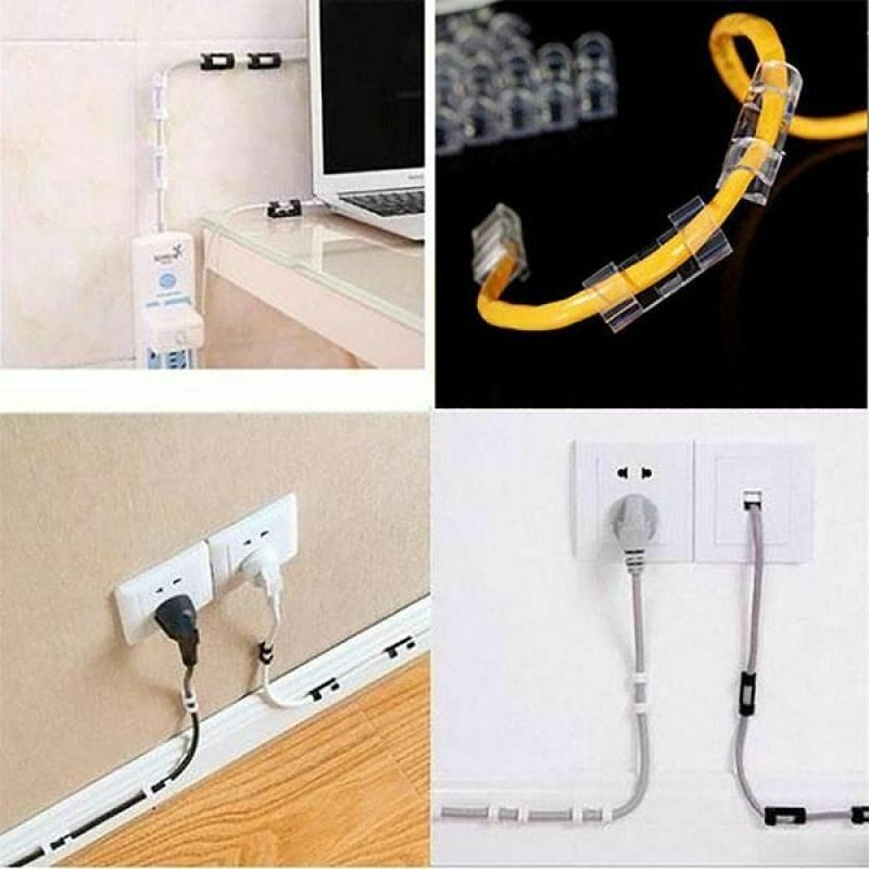 Self-Adhesive Cable Clips Wire Organizer — photo 4